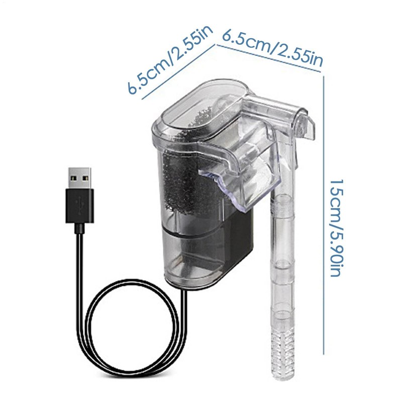 EUBEISAQI Aquarium Filter | External Tank Filter,Suspended Aquarium Filter, Fish