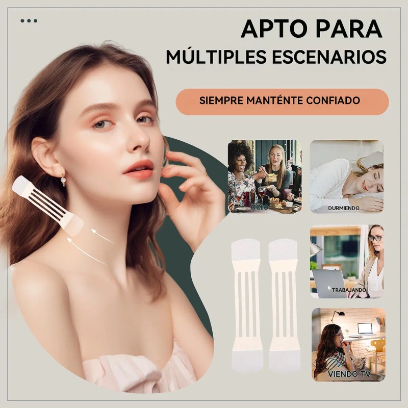 Faja Mentonera Parches Adhesivos Afina Rostro Cinta Cara