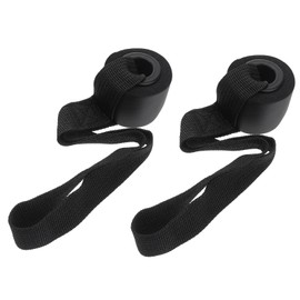 Garneck 2pcs Door Anchor Heavy Duty Door Anchor Attachment Professional Durable Elastic Resistance Band Workout Equipment for Home Gym Strength Training Black