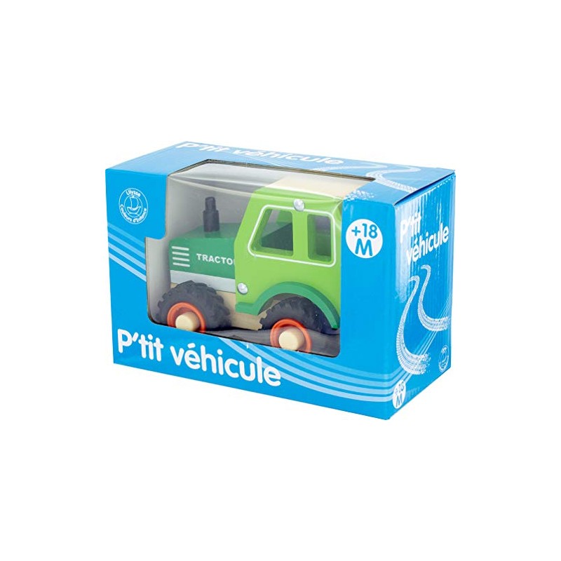 Ulysse Green Wooden Tractor