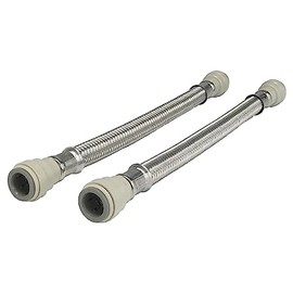 John Guest Speedfit FLX17P 15 mm x 10 mm x 300 mm Length Speedfit x Speedfit Braided Fexi Hose (Bag of 2)
