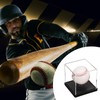 sourcing map 2Pcs Baseball Display Case with Wooden Round Base,
