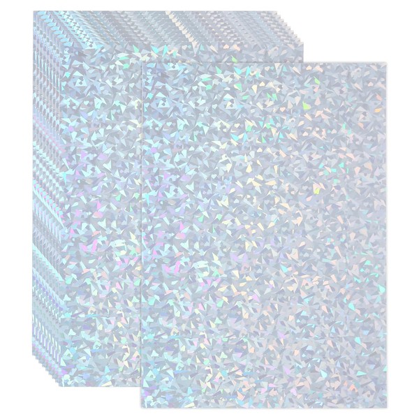 PATIKIL 11"x8.5" Holographic Cardstock, 20 Pack Metallic Iridescent Mirror Paper