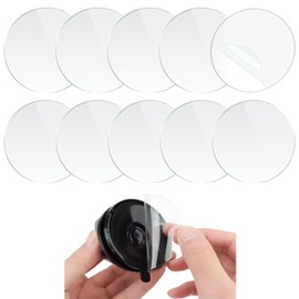 CUTIE PAW PAL Double Sided 3m Adhesive Sticky Pads - 7 cm - 10 Pack - Strong Adhesive for Suction Cup Cat Toys - Compatible with Interactive Bird Simulation Toys - Suction Cup Sticky Pad Replacement