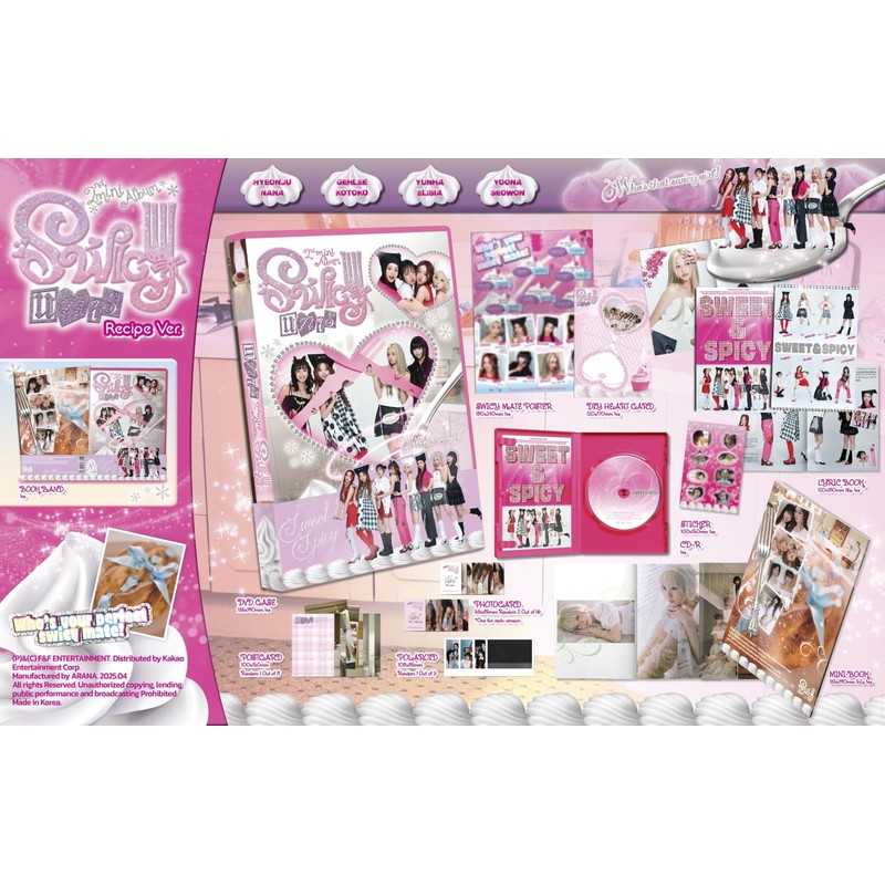 UNIS SWICY 2nd Mini Album with Tracking Sealed (Recipe Version)