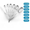 Measuring Spoons Set of 7 with Leveler, Rectangular Stainless Steel