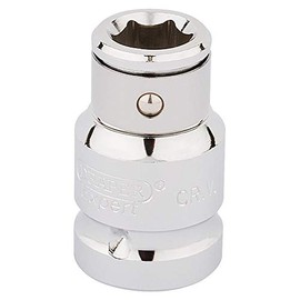 Draper 16811 1/2-Inch Square Drive Bit Holding 10 mm Socket , Blue