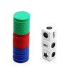 Befantasway Right Left Center Dice Game Set with 3 Dices&