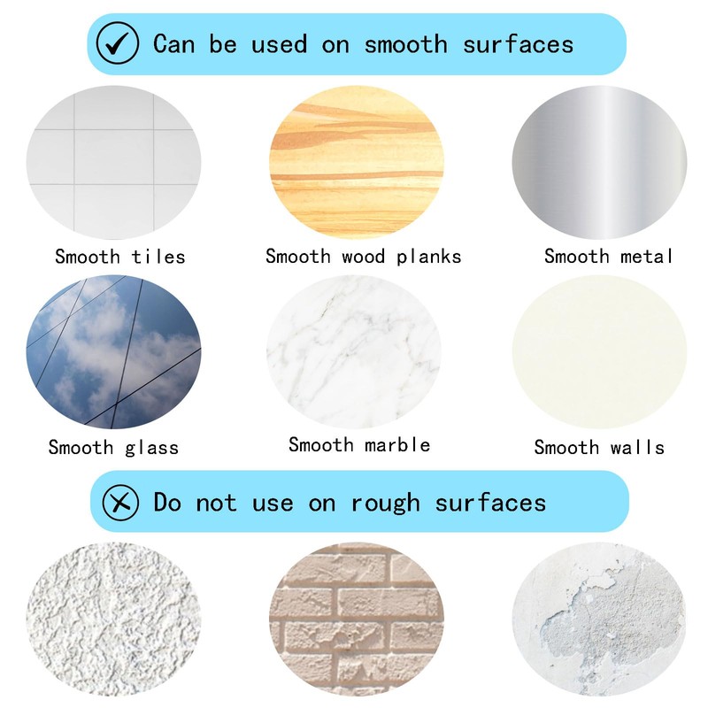 FixItRight Replacement Adhesive Pads for 3.15" Door Stoppers, 10PCS Strong