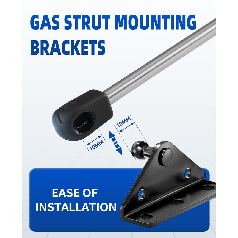 ARANA 10MM Gas Strut Mounting Brackets, Ball Stud Mount Bracket