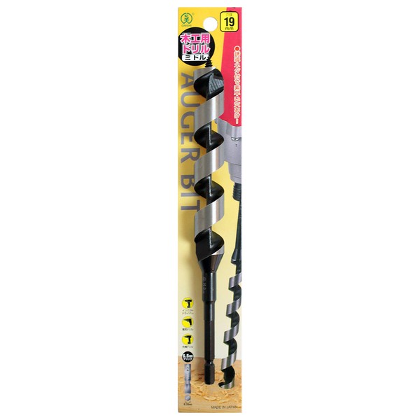 Onishi Kogyo S Large Woodworking Middle Drill 0.75 in (19.0