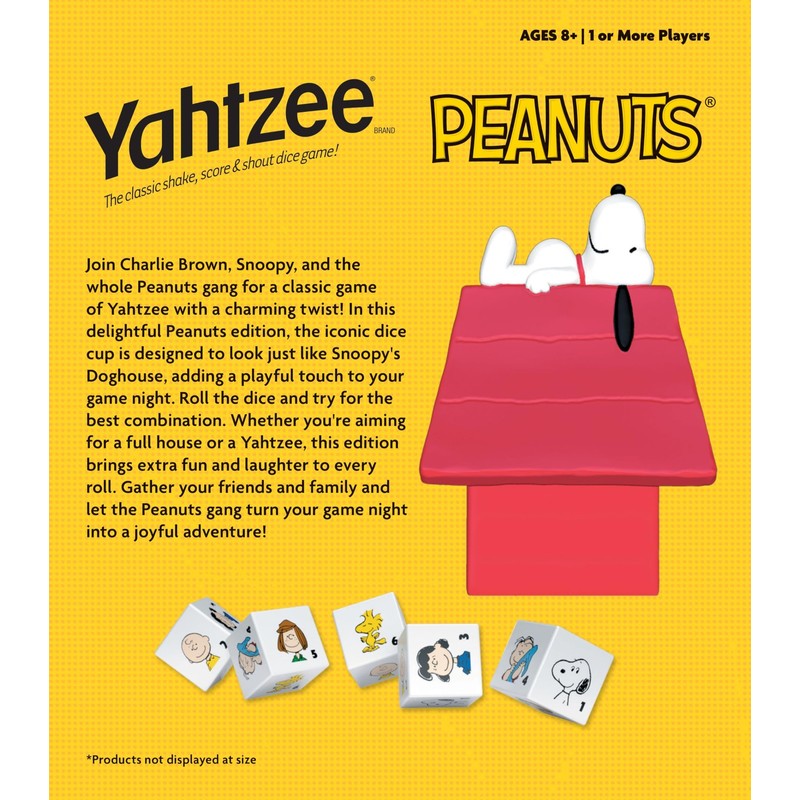 USAOPOLY YAHTZEE: Peanuts Edition