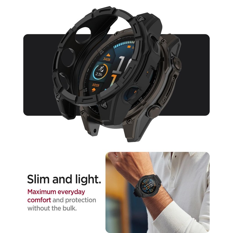 Miimall TPU Case Compatible with 47 mm Garmin Fenix 8