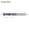 uxcell 2pcs End Mill 5/16" x 1-1/4" 2 Flutes Spiral