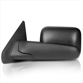 [Driver Side] Power Heated Tow Towing Mirrors Compatible with 02-09 Dodge Ram 1500-3500,Black