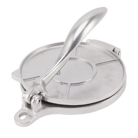 Prensa de Tortilla de Aleación de Aluminio, Herramienta Multifuncional Eficiente para Hacer Hamburguesas de Pastel de Pizza para Uso Doméstico (16cm Plata)