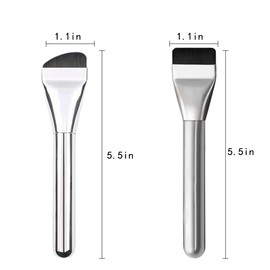 10pcs Foundation Brush,Liquid Foundation Brush for Face,Thin Blade Foundation Makeup Brush for Blending, Cream, Thin Makeup Tool