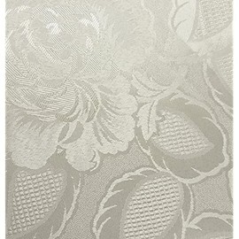 Emma Barclay Damask Rose - Jacquard Table Cloth in Cream - 60x84 (152x213cm)
