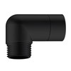 JASYA 90 Degree Elbow Shower Head Adapter Black All Metal