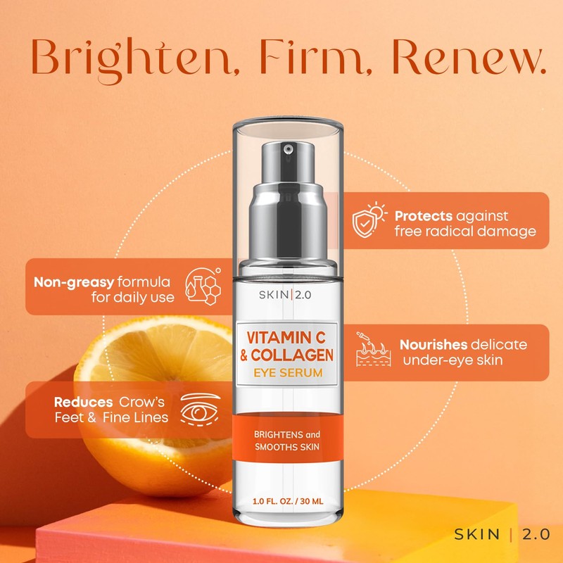 Skin 2.0 Vitamin C & Collagen Eye Serum - Dermatologist