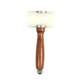 T-Shape Head Nylon Hammer Wooden Handle Leathercraft Carving Nylon Hammer For Stamping Sew Leather Cowhide Tool Kit