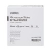 McKesson Microscope Slides, Extra-Frosted, Flat Glass, Ground Edges, 25 mm
