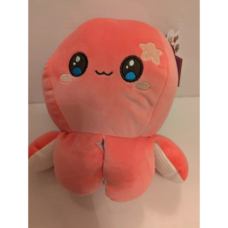 Cuddle Crew Stuffed Animal -Pink Octopus ( 6 legs )