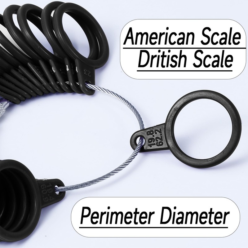 Ring Sizer UK Ring Measurement Tool, Ring Sizer Mandrel Finger