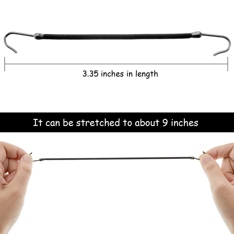 Hotop 15 Pieces Elastic Hook Hair Tie Styling Ponytail Holder