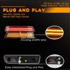 ZDEERAOTO Red LED Front & Rear Fender Side Marker Lights