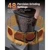 Anti-Static Espresso Grinder with Self-Cleaning Burr, 48 Precise Settings, Coffee