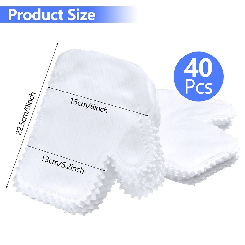 40 Pieces Microfiber Dusting Cloths Gloves, Dust Wipes, Feather Dusters,