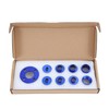 KATSU 10Pcs Aluminum Alloy Router Guide Bush Bushing Set, Metric