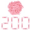 Fuvylonk 200 Pack Pink Clothes Pins for Baby Shower, Crafts,
