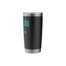 Greenland North Atlantic Settled 2,500 BC Retro Arched Teal Stainless Steel Insulated Tumbler