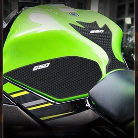 For Kawasaki Ninja 650 Ninja650 Z 650 Z650 2017-2025 Side Fuel Tank pad Tank Pads Protector Stickers Decal Gas Knee Grip Traction Pad Tankpad 3 PCS