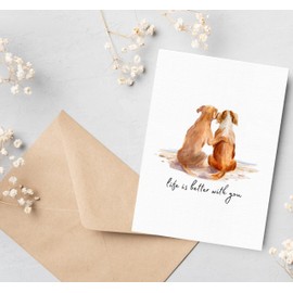 BYANIKA Happy Anniversary Card | Best Friend Appreciation | Wedding Anniversary Cards | Love You | Romantic | For Her Him Girlfriend Boyfriend Wife Husband Partner | Cute