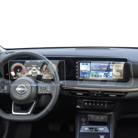 Karltys [Upgrade 2 Pack Screen Protector for [No Glare & Fingerprint] Tempered Glass 2025 Nissan Kicks S 12.3-Inch