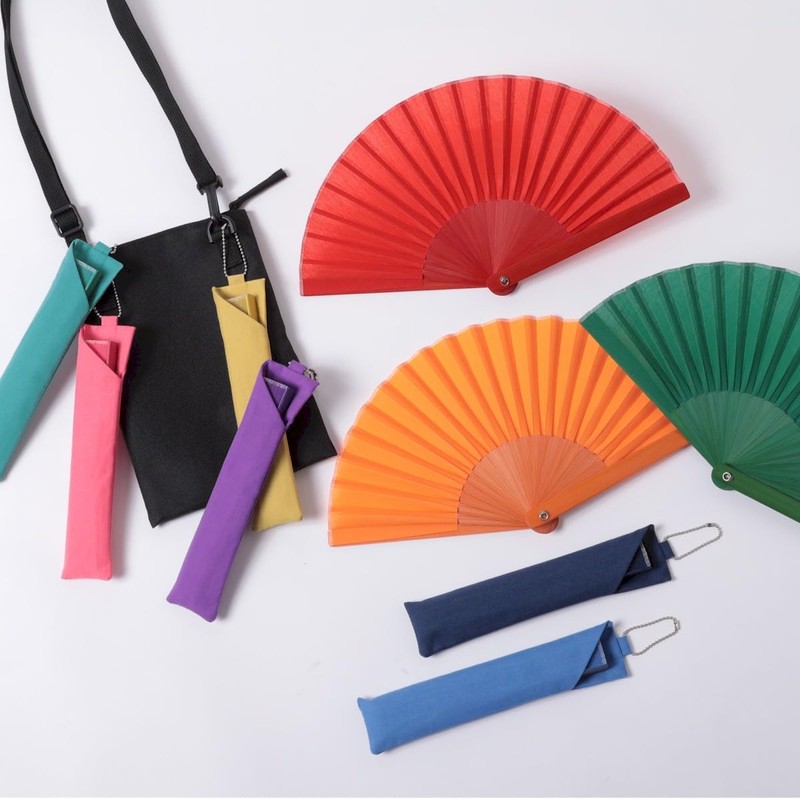 Nishikawa Shoroku Shoten Fan, For Summer, Includes Fan Bag, Mini