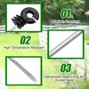 25PCS Straight Electric Fencing Insulators Ring Insulator Long Arm Multi