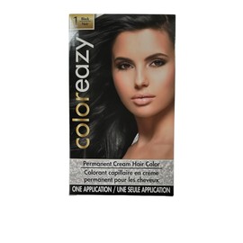 ColorEazy Permanent Cream Hair Color 1 Black - 3.47 oz,(De La Ritz)