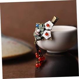 Baluue 1pc Vintage Leaf Design Hair Clip Retro Style Hairpin for Women and Practical Duckbill Accessory for Parties Banquets and Daily Wear