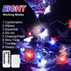 Yooumoga Patriotic String Lights - 2 Pack 32ft 100 USA
