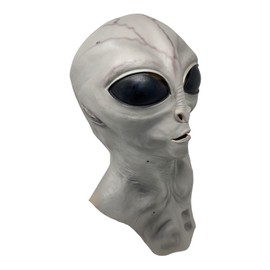 Rubber Johnnies Grey Alien MASK, Latex, Adult One Size, Fancy Dress Accessory, Full Head