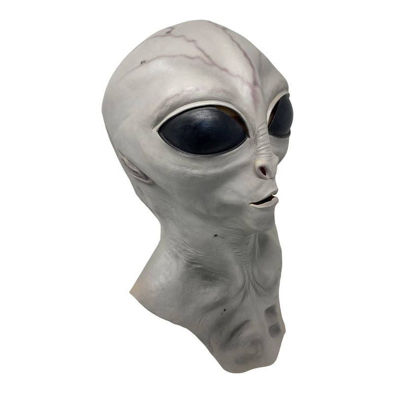 Rubber Johnnies Grey Alien MASK, Latex, Adult One Size, Fancy