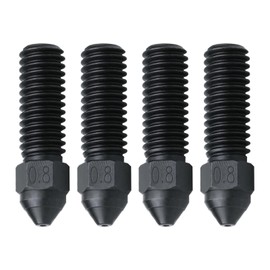 olzzdda K1 Nozzle Kits, 4PCS Ender 3 V3 KE 3D Printer Hardened Steel Nozzle 0.8mm, High-Speed Printing and High Flow Extruder Nozzle Compatible with Creality K1, K1 Max, CR-M4, CR-10SE, Ender 3 V3 KE