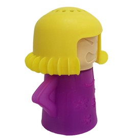 Limpiador de microondas, limpiador de horno, de alta temperatura, equipo de limpieza a vapor, desodorizable, fácil de triturar a vapor, añade vinagre y agua enojada mamá, Púrpura, 5.5 x 5.4 x 3.5 inch