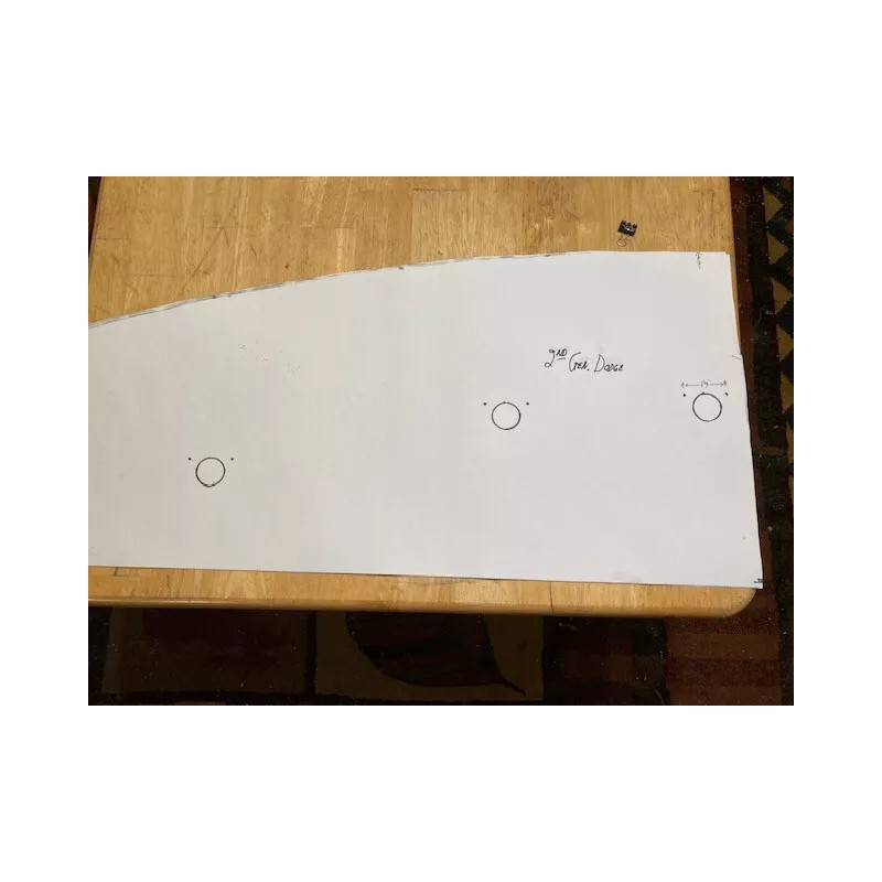94-02 Dodge Ram clearance cab lights template
