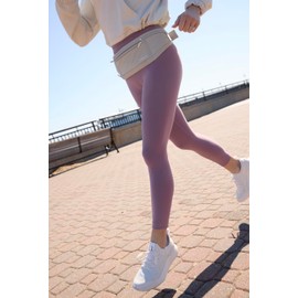 SOLAWELL Running Belt with Water Bottle Holder - Waist Bag With Extender for Jogging, Hiking, Cycling, Walking - Dog Walker Hydration Fanny Pack - White(New Version)