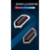 TECART 9 Button Zinc Alloy Key Fob Cover Fit For